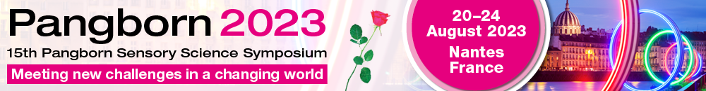 14th Pangborn Sensory Science Symposium, Sustainable Sensory Science,
August 8-12, 2021 | Vancouver, Canada